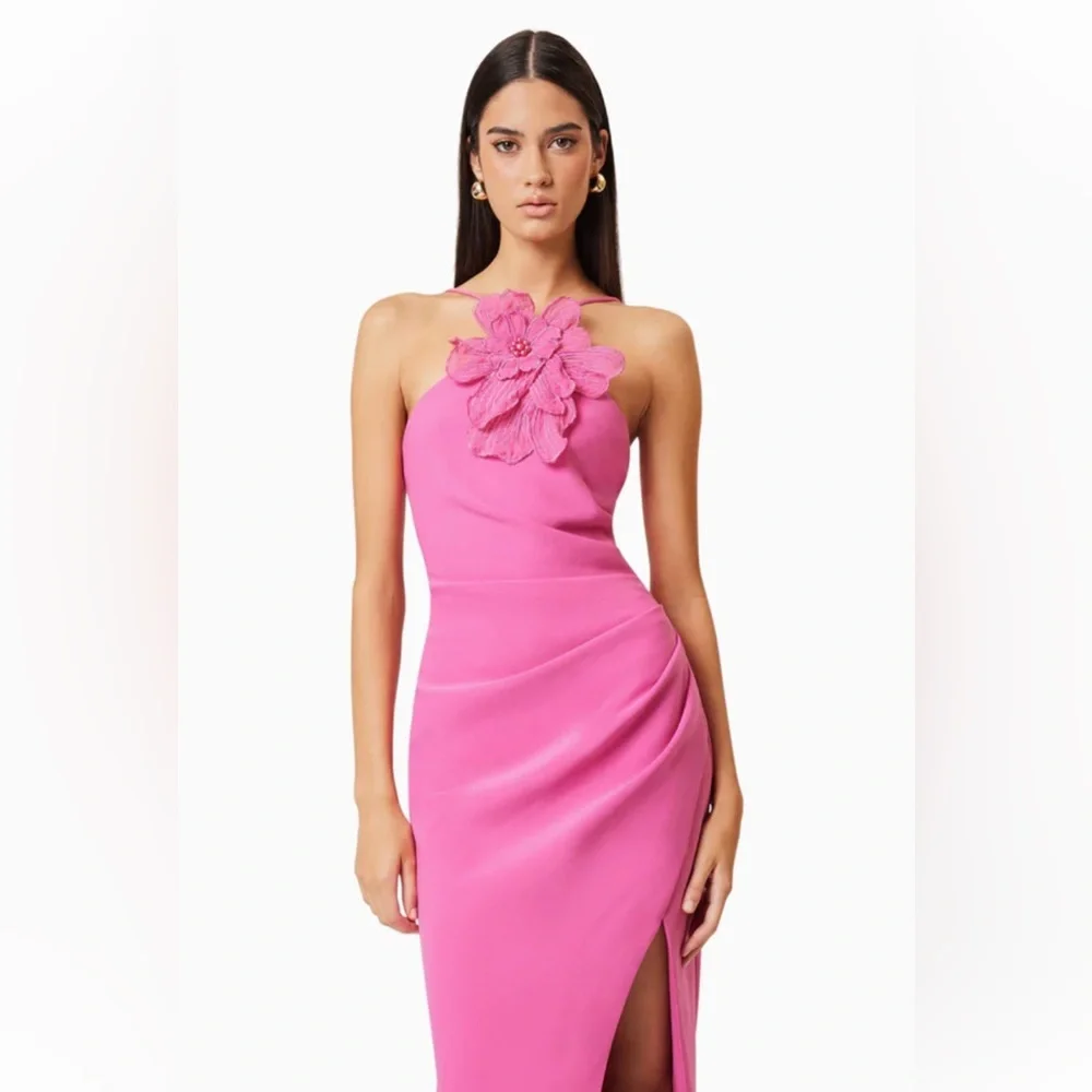 NWT 🩷 ELLIATT Janelle 3D Midi Dress - Picture 2 of 13